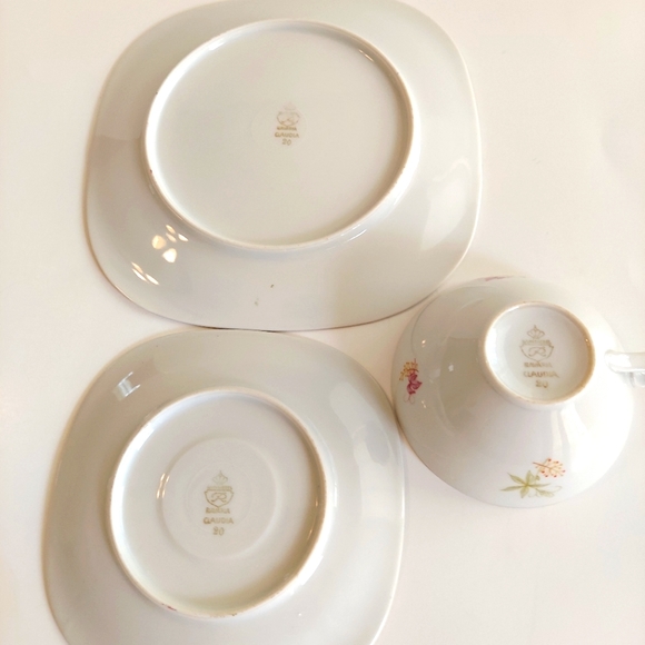 Vintage Wunsiedel Trio Tea Cup Saucer Plate - Picture 8 of 9